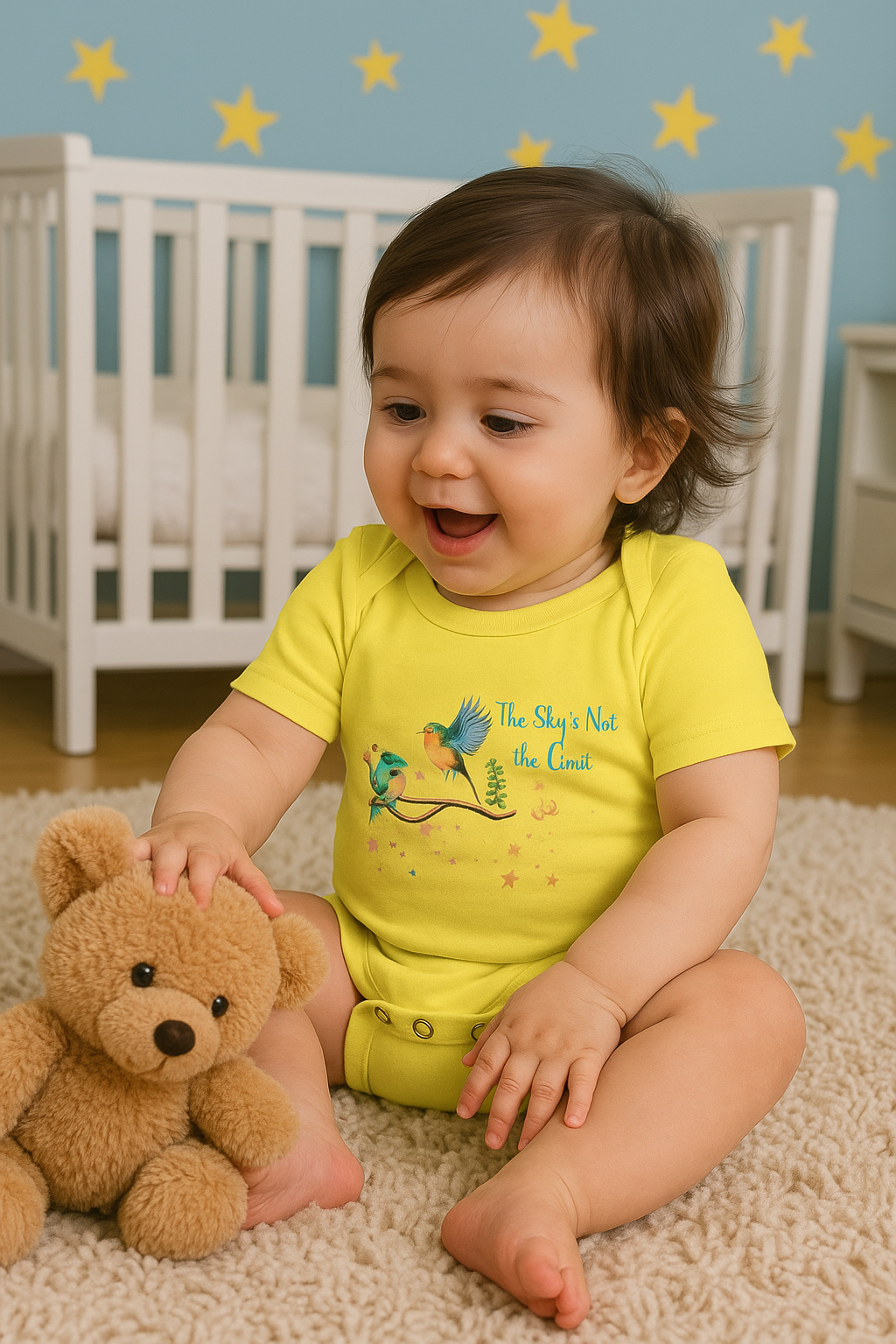 The Sky Isn’t the Limit – 100% Ring-Spun Combed Cotton Baby Bodysuit