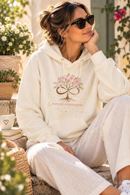 Infinite Possibilities – Empowering Hoodie for Strong Single Moms
