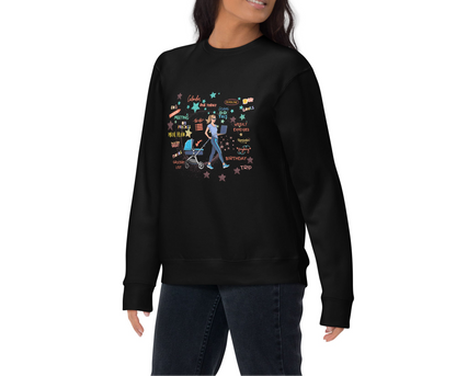 Single Mom, Double Hustle Premium Sweatshirt