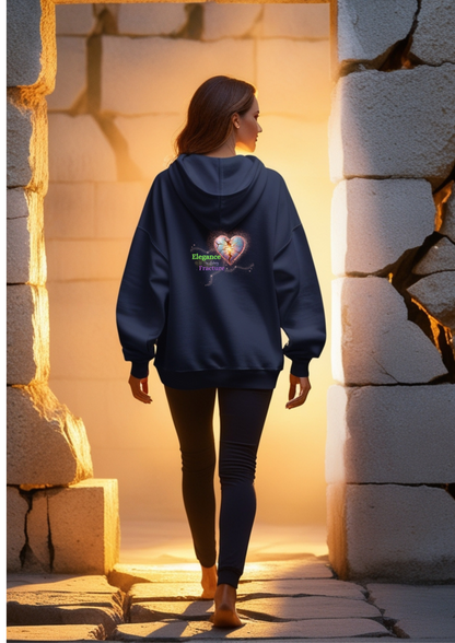 ✨ Glow Through the Cracks Organic Cotton side pocket hoodie