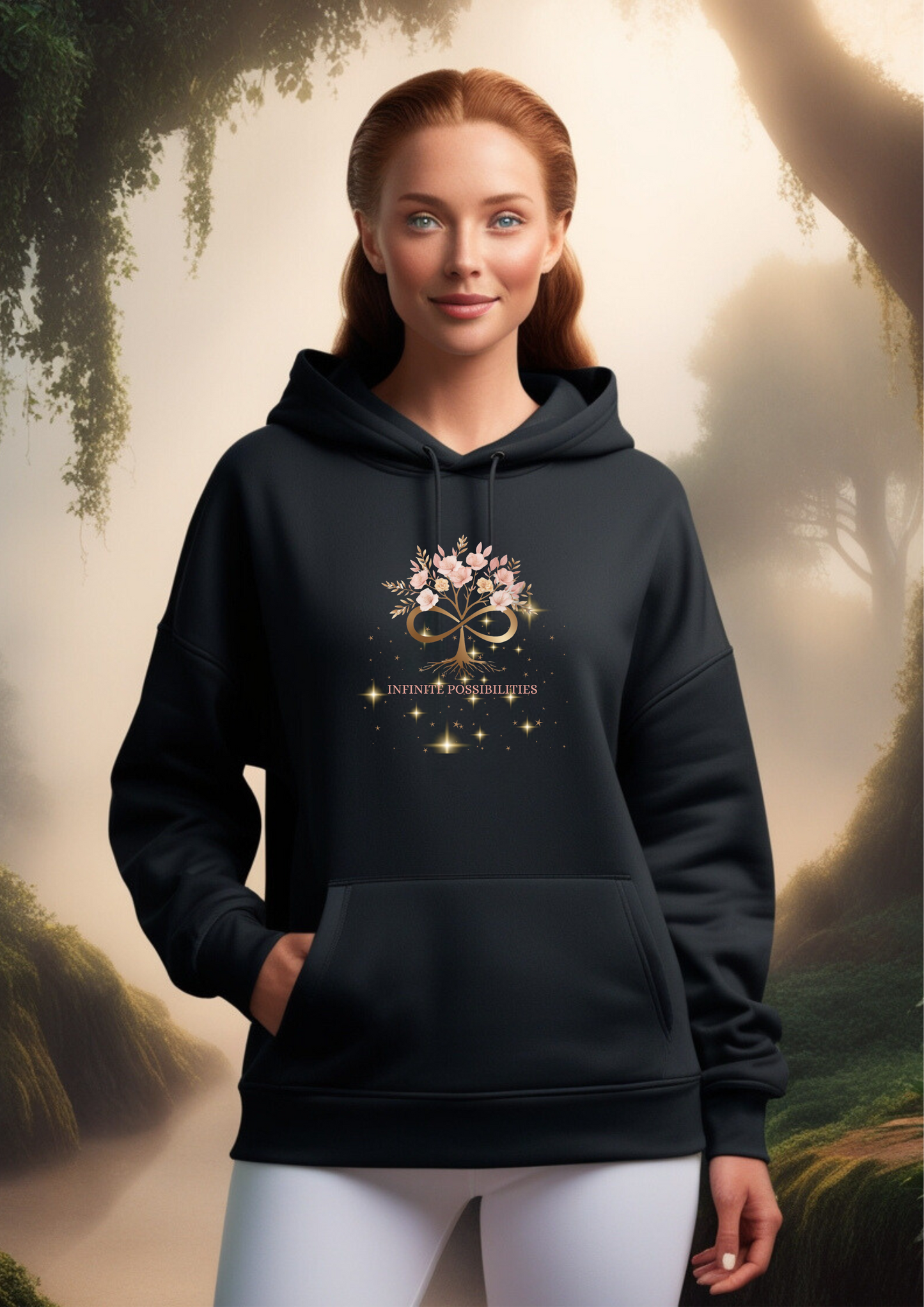 Infinite Possibilities – Empowering Hoodie for Strong Single Moms
