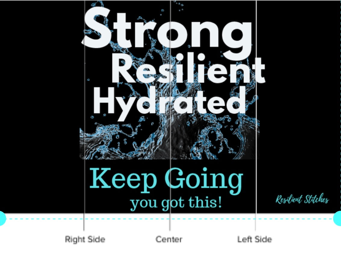 Strong, Resilient, Hydrated –  Stainless Steel Water Bottle