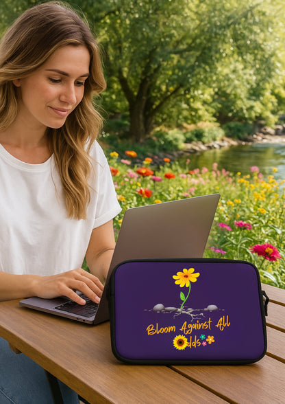 Bloom Against All Odds – Resilient Laptop Sleeve