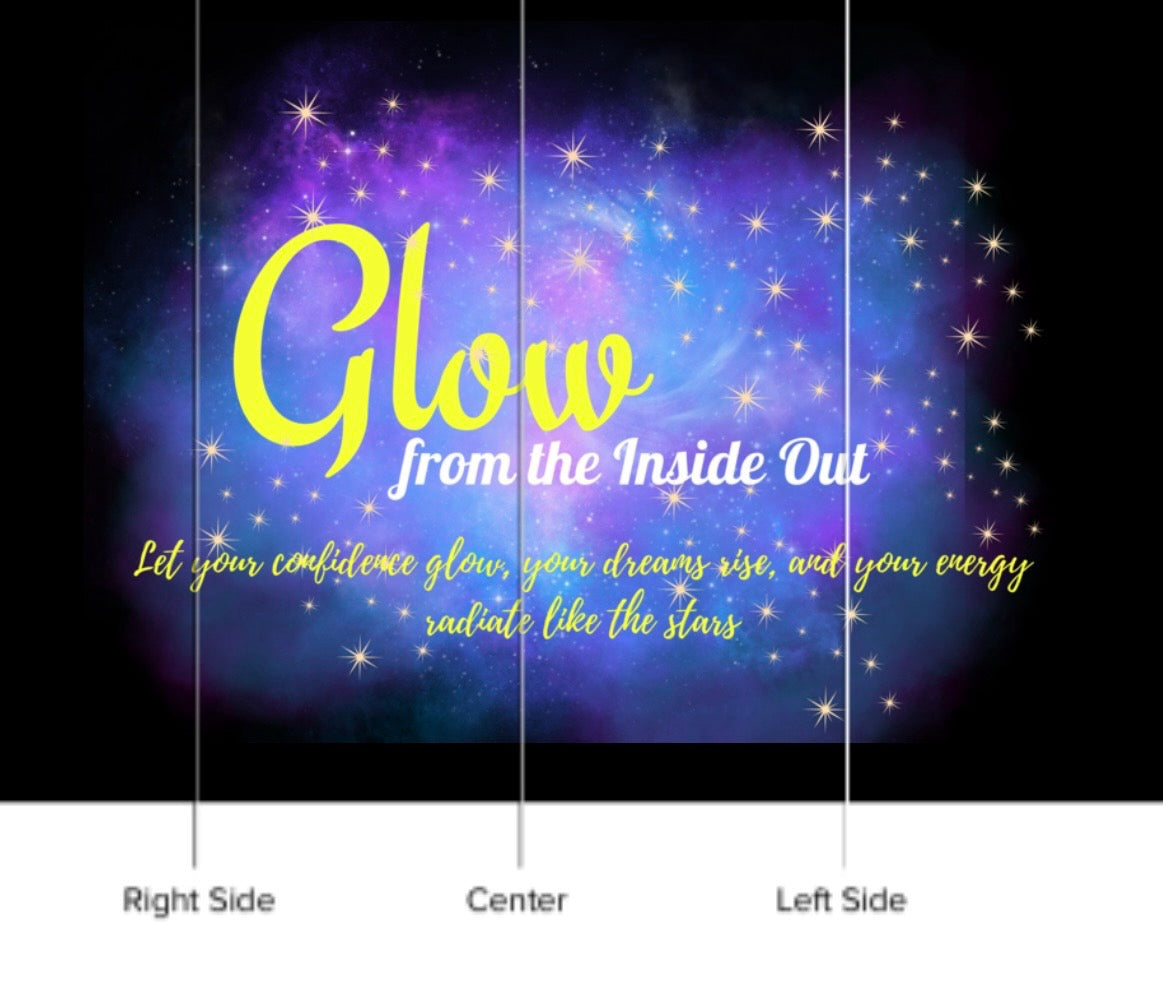 Radiate Confidence – Celestial Glow Stainless Steel Water Bottle