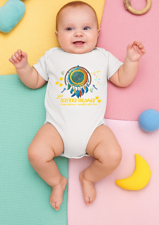 Certified Dreamer – Organic Cotton Baby Bodysuit
