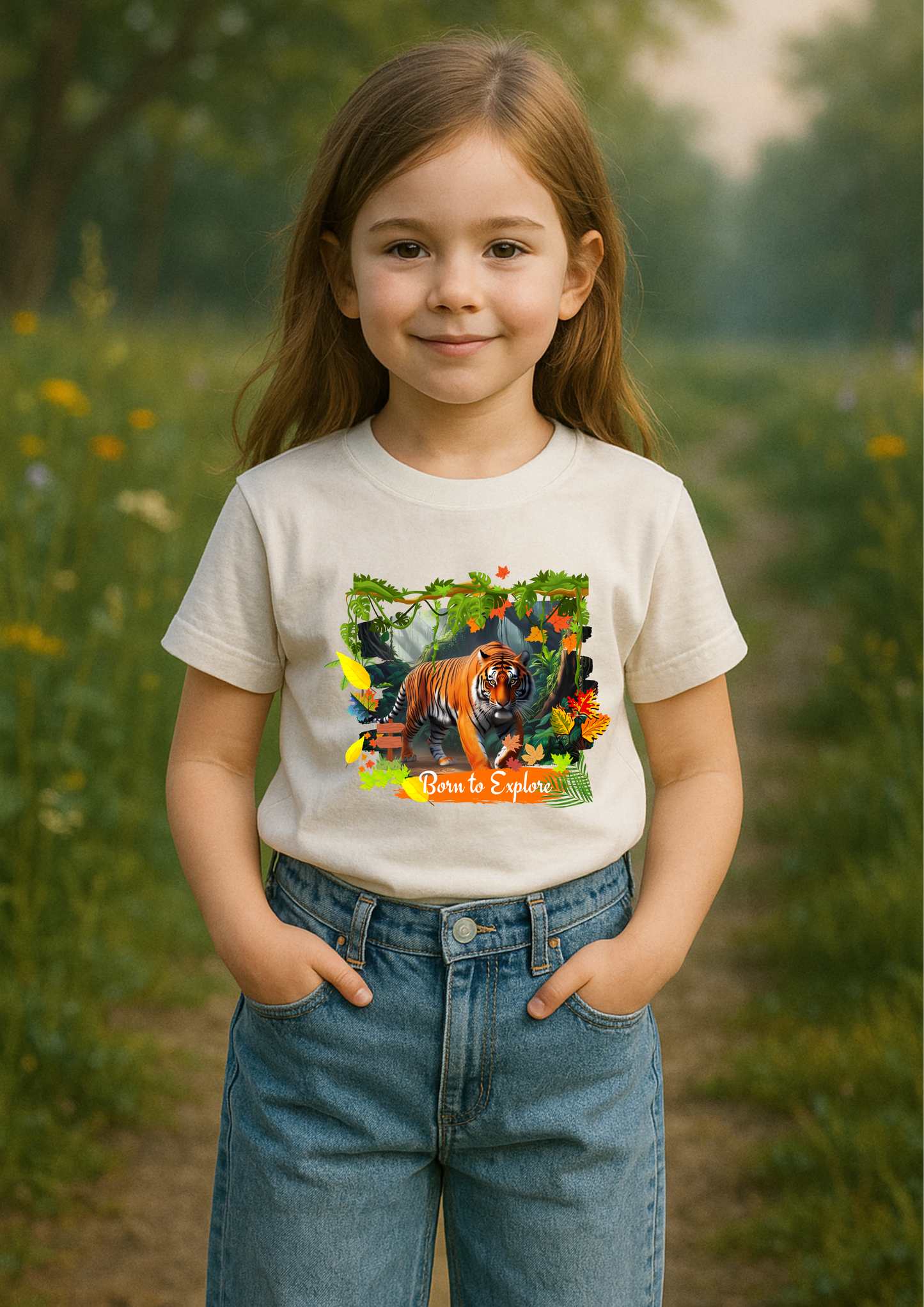 Fearless Explorer – Kids’ Adventure T-Shirt (100% combed and ring-spun cotton)