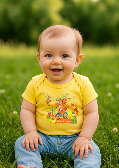 Fearless Explorer- Baby short sleeve one piece