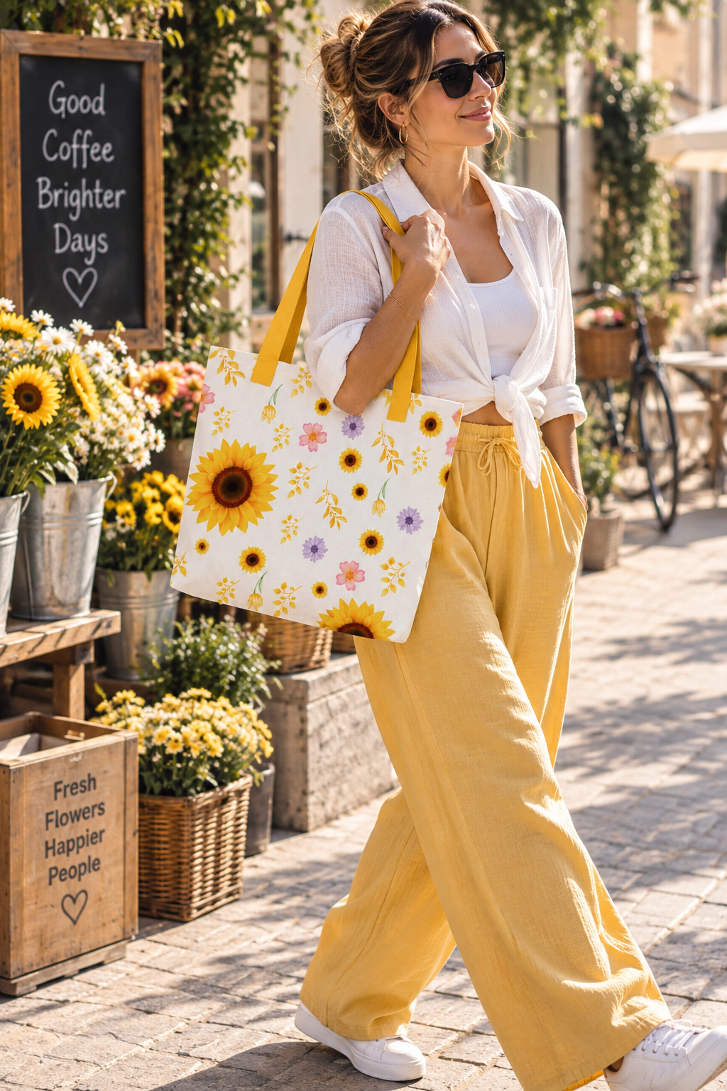 Sunny Bloom Tote Bag