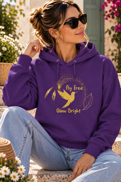 ✨ Fly Free Glow Bright Hoodie