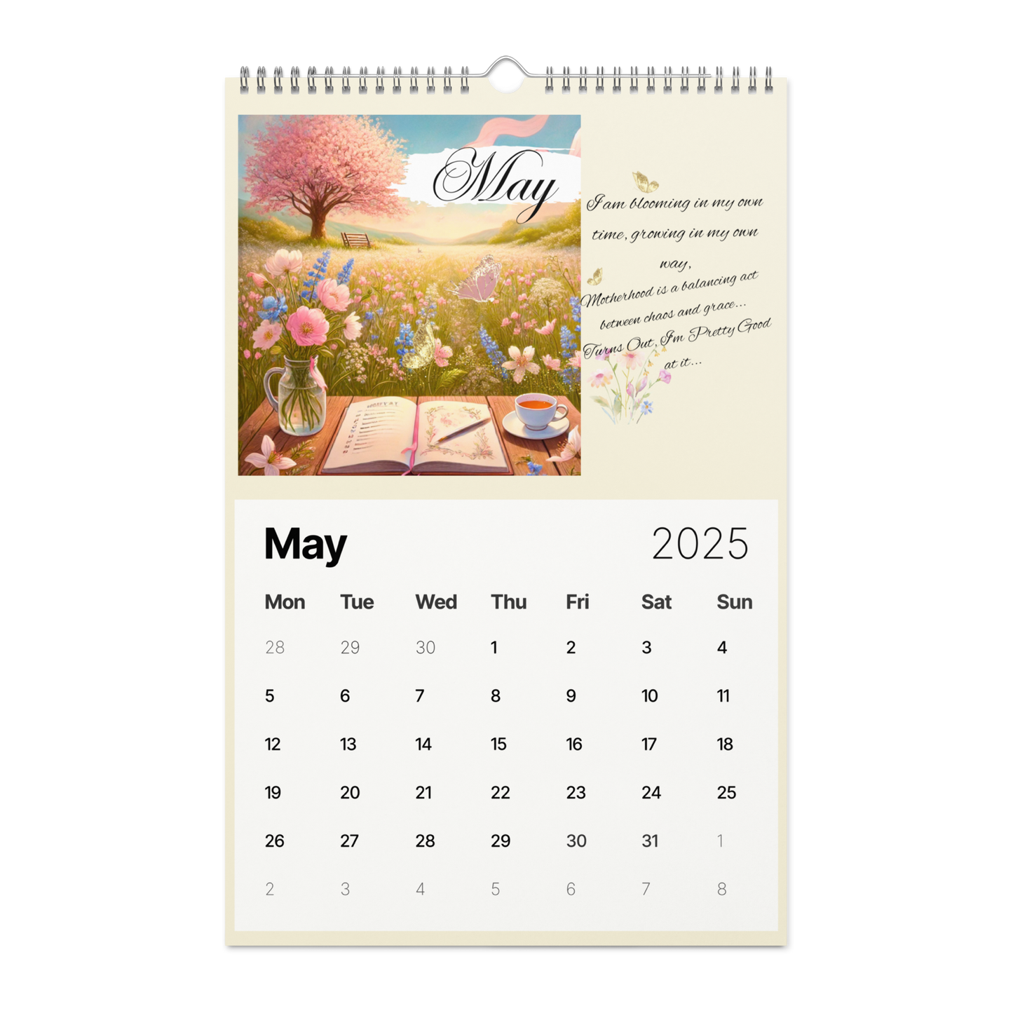 2025 My Self-Love Calendar – A Year of Empowerment for Single Moms