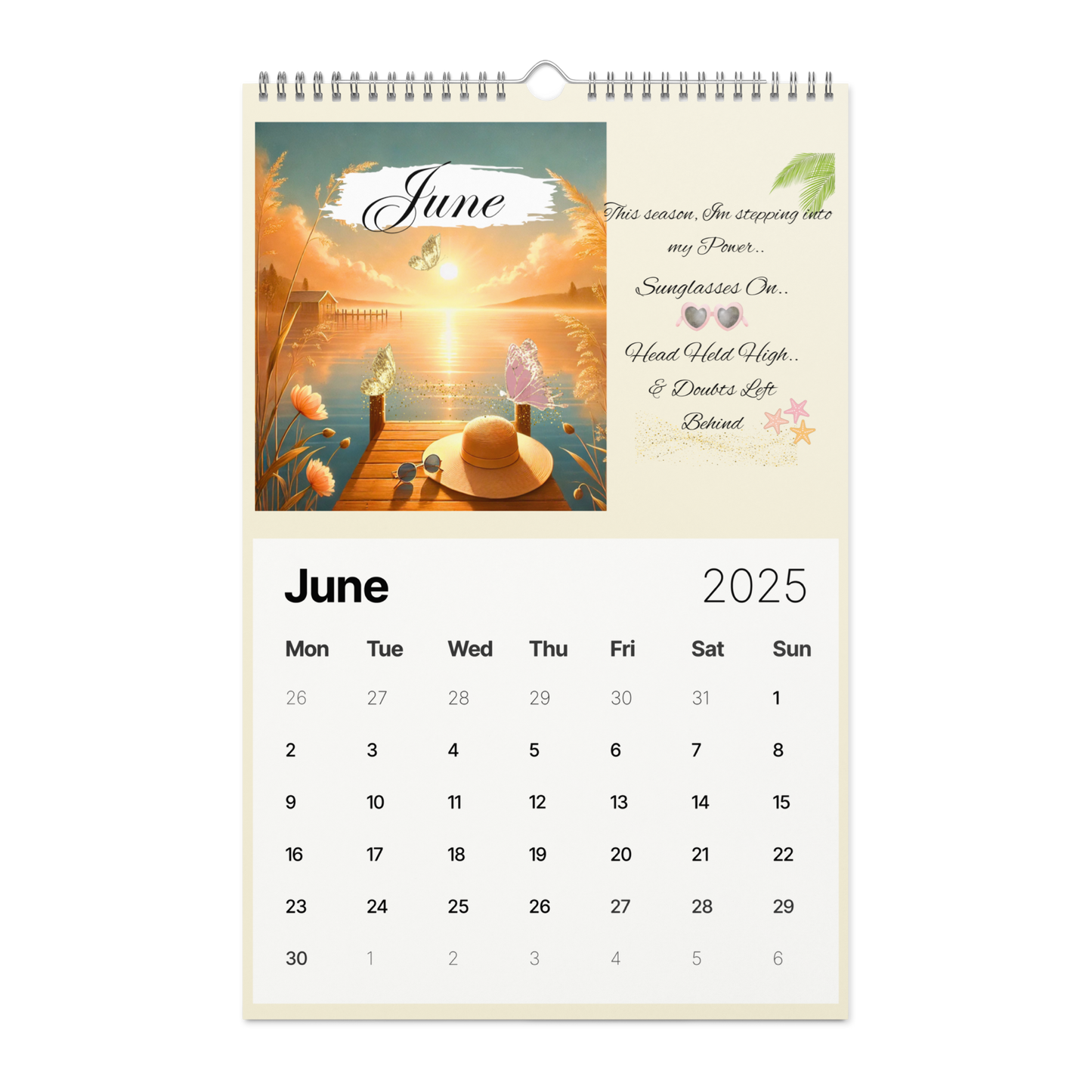 2025 My Self-Love Calendar – A Year of Empowerment for Single Moms