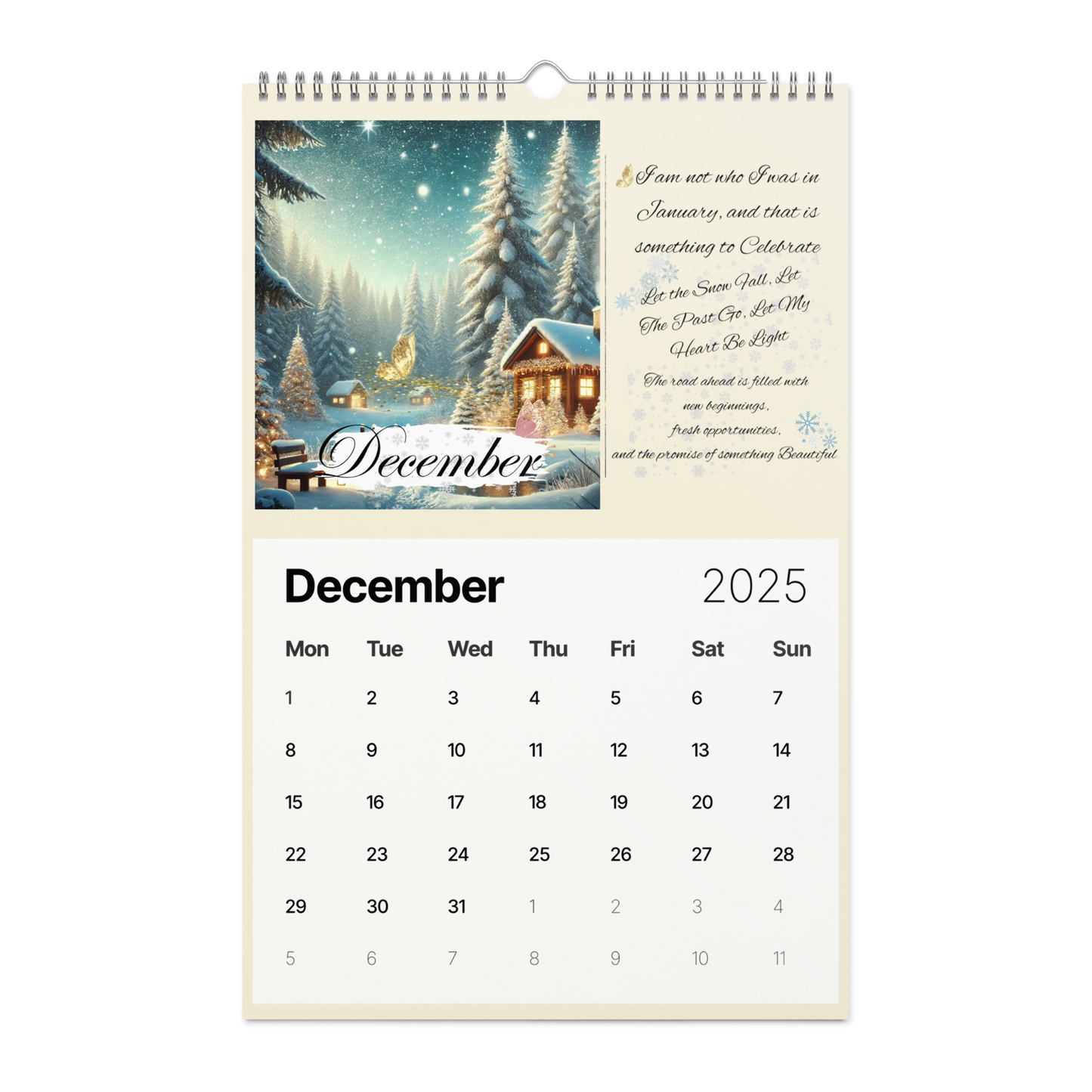 2025 My Self-Love Calendar – A Year of Empowerment for Single Moms