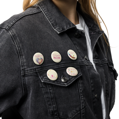Unstoppable Mom Pin Buttons Set (5/Pack)