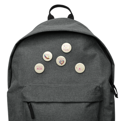 Unstoppable Mom Pin Buttons Set (5/Pack)